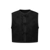 INTO THE EAST 25 Autumn/Winter Dark Jacquard Tassel Lace-Up Jacket/Vest/Shorts ITE-E1DGAW026BL20VE-HEI Vest (E1DGAW027BL20JK)